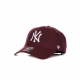 CAPPELLINO VISIERA CURVA UOMO MLB MVP NEYYAN DARK MAROON/WHITE