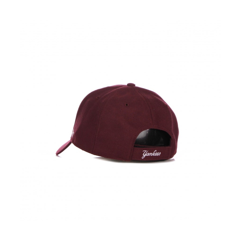 CAPPELLINO VISIERA CURVA UOMO MLB MVP NEYYAN DARK MAROON/WHITE