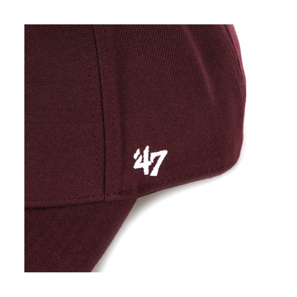 CAPPELLINO VISIERA CURVA UOMO MLB MVP NEYYAN DARK MAROON/WHITE