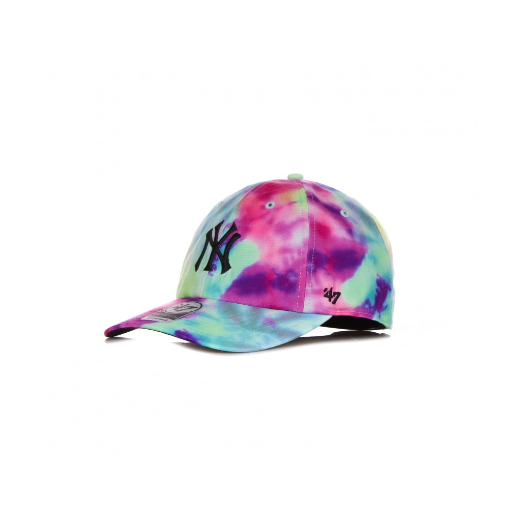 CAPPELLINO VISIERA CURVA UOMO MLB TIE DYE CLEAN UP NEYYAN MULTI/BLACK