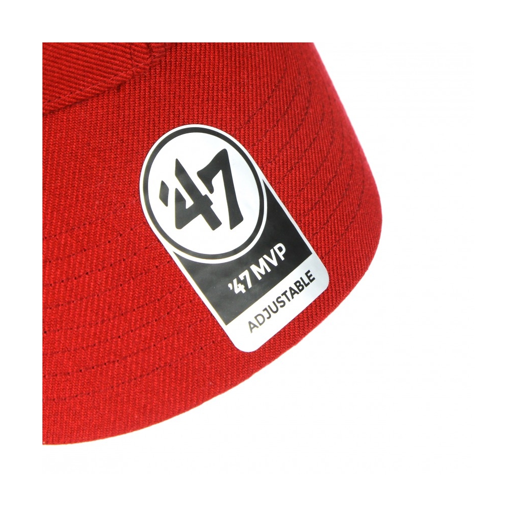 CAPPELLINO VISIERA CURVA UOMO MLB MVP BOSRED RED/WHITE