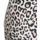 Slip dress leopardato crema