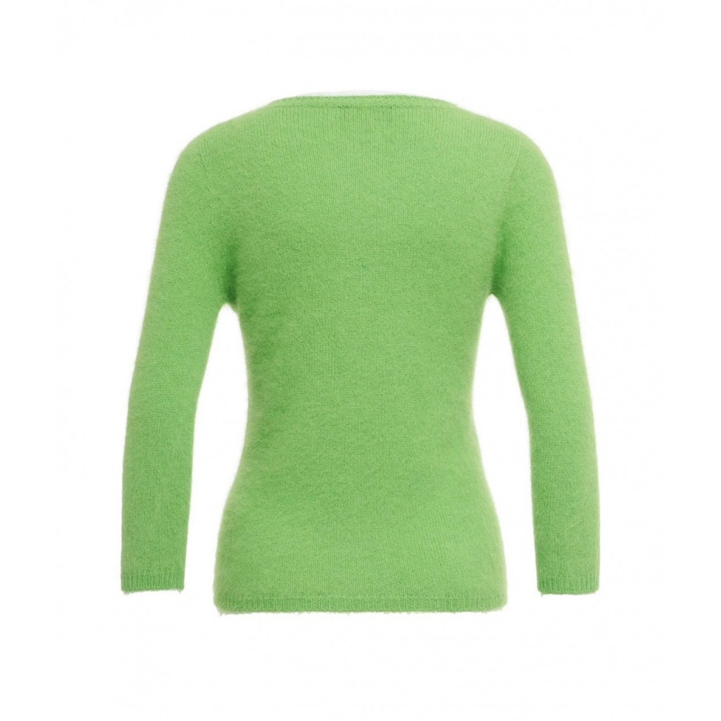 Maglione in maglia leggera verde