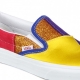 SCARPA BASSA DONNA CLASSIC SLIP-ON PRIDE PATCHWORK/TRUE WHITE