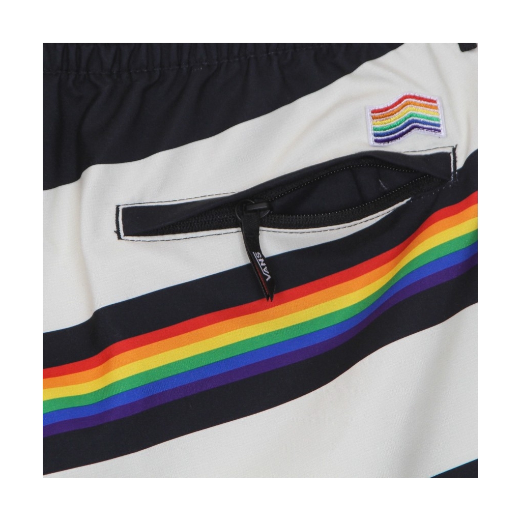 PANTALONCINO UOMO PRIDE STRIPE VOLLEY BLACK/RAINBOW