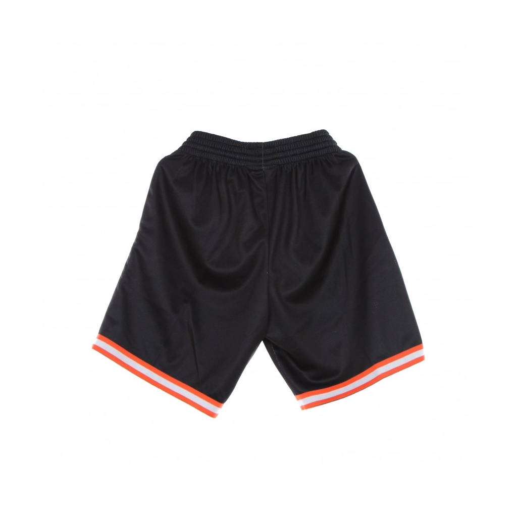 PANTALONCINO TIPO BASKET UOMO NBA BIG FACE BLOWN OUT FASHION SHORT HARDWOOD CLASSICS NEYKNI BLACK/ORIGINAL TEAM COLORS