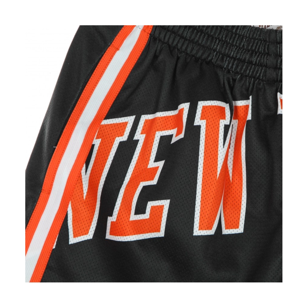 PANTALONCINO TIPO BASKET UOMO NBA BIG FACE BLOWN OUT FASHION SHORT HARDWOOD CLASSICS NEYKNI BLACK/ORIGINAL TEAM COLORS