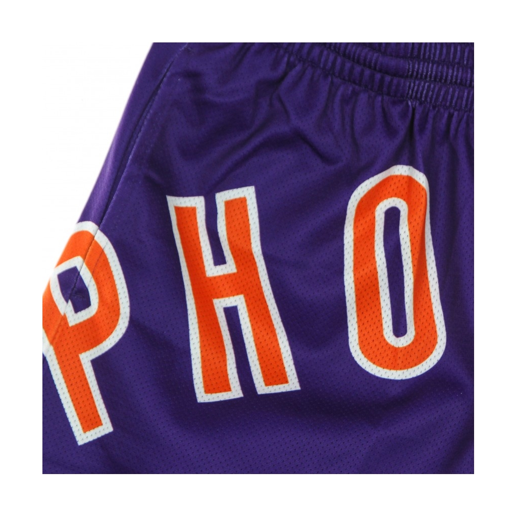 PANTALONCINO TIPO BASKET UOMO NBA BIG FACE BLOWN OUT FASHION SHORT HARDWOOD CLASSICS PHOSUN PURPLE/ORIGINAL TEAM COLORS