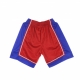 PANTALONCINO TIPO BASKET UOMO NBA BIG FACE BLOWN OUT FASHION SHORT HARDWOOD CLASSICS DETPIS RED/ORIGINAL TEAM COLORS