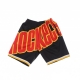 PANTALONCINO TIPO BASKET UOMO NBA BIG FACE BLOWN OUT FASHION SHORT HARDWOOD CLASSICS HOUROC BLACK/ORIGINAL TEAM COLORS