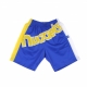 PANTALONCINO TIPO BASKET UOMO NBA BIG FACE BLOWN OUT FASHION SHORT HARDWOOD CLASSICS DENNUG ROYAL/ORIGINAL TEAM COLORS