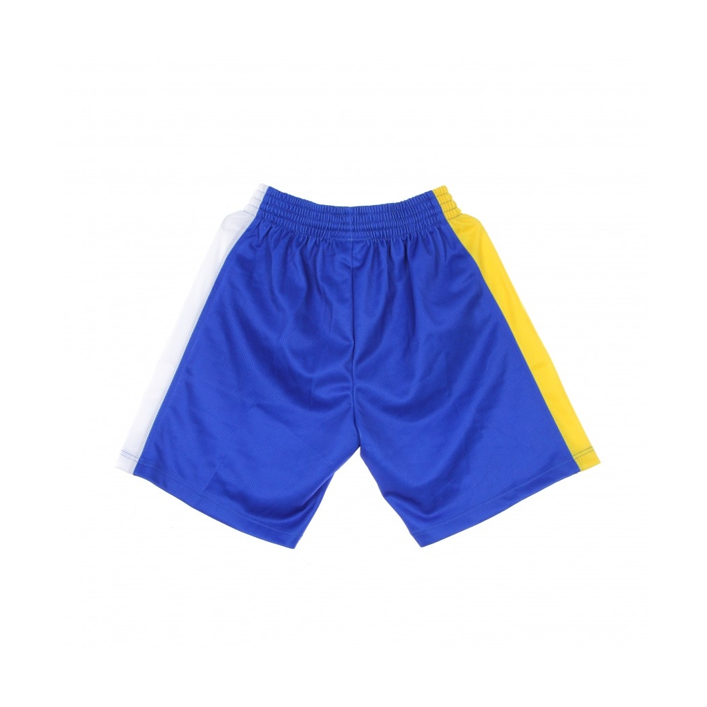 PANTALONCINO TIPO BASKET UOMO NBA BIG FACE BLOWN OUT FASHION SHORT HARDWOOD CLASSICS DENNUG ROYAL/ORIGINAL TEAM COLORS