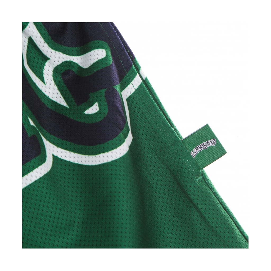 PANTALONCINO TIPO BASKET UOMO NBA BIG FACE BLOWN OUT FASHION SHORT HARDWOOD CLASSICS DALMAV GREEN/ORIGINAL TEAM COLORS