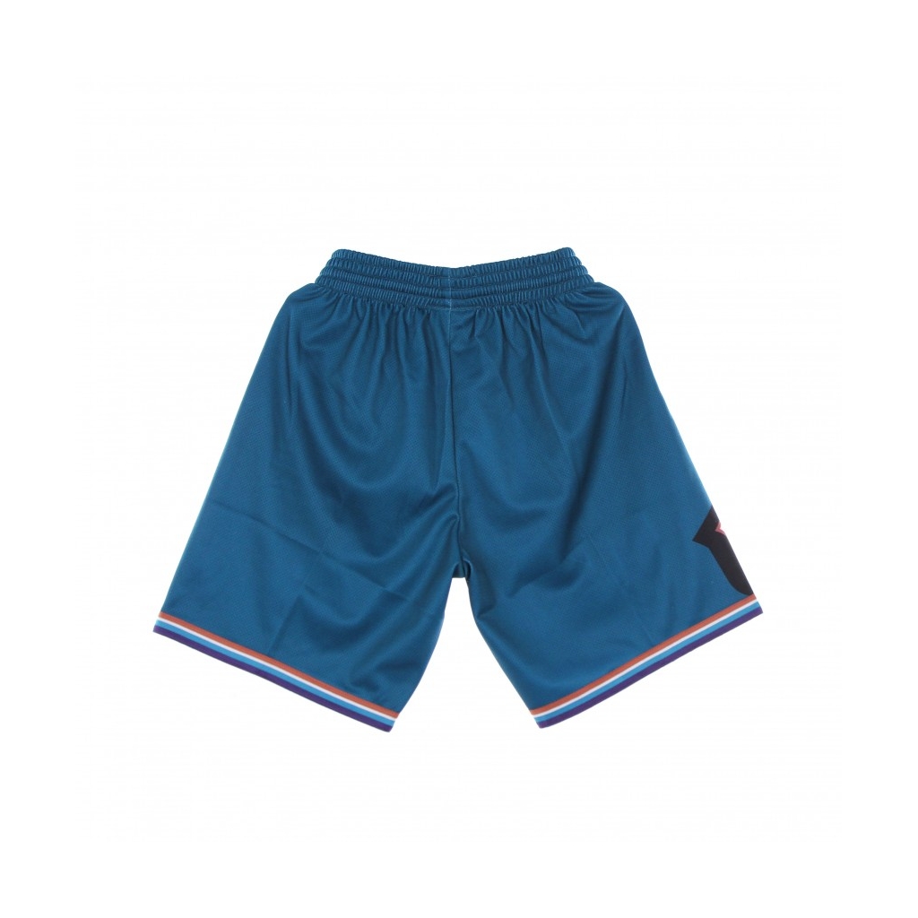 PANTALONCINO TIPO BASKET UOMO NBA BIG FACE BLOWN OUT FASHION SHORT HARDWOOD CLASSICS UTAJAZ TEAL/ORIGINAL TEAM COLORS