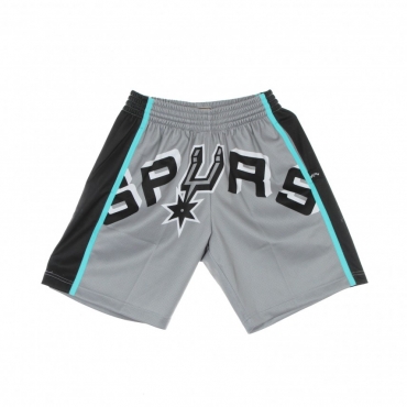 PANTALONCINO TIPO BASKET UOMO NBA BIG FACE BLOWN OUT FASHION SHORT HARDWOOD CLASSICS SAASPU GREY/ORIGINAL TEAM COLORS