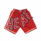 PANTALONCINO TIPO BASKET UOMO NBA BIG FACE BLOWN OUT FASHION SHORT HARDWOOD CLASSICS MIAHEA RED/ORIGINAL TEAM COLORS