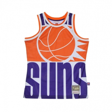 CANOTTA TIPO BASKET UOMO NBA BIG FACE BLOWN OUT FASHION JERSEY HARDWOOD CLASSICS PHOSUN PURPLE/ORIGINAL TEAM COLORS