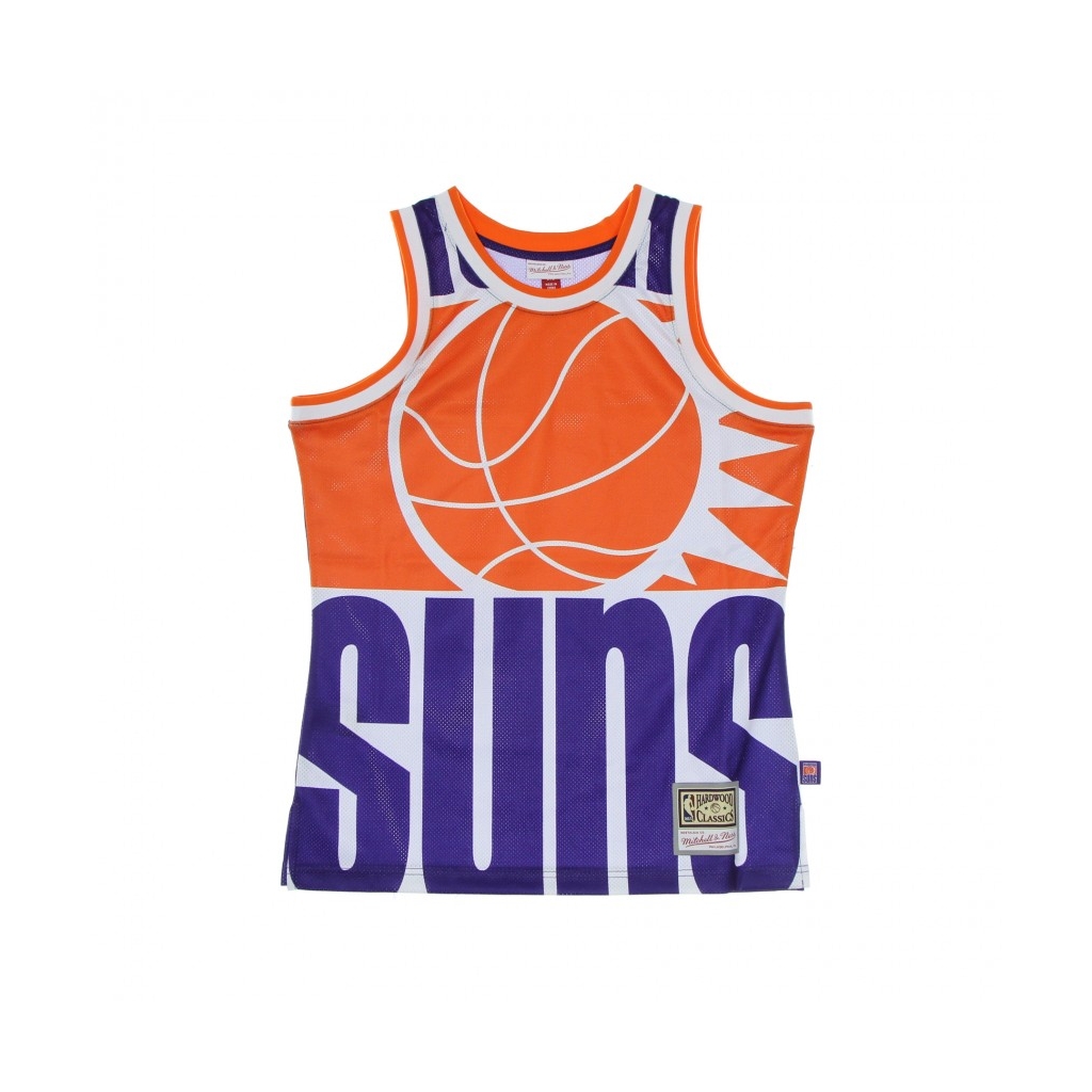 CANOTTA TIPO BASKET UOMO NBA BIG FACE BLOWN OUT FASHION JERSEY HARDWOOD CLASSICS PHOSUN PURPLE/ORIGINAL TEAM COLORS