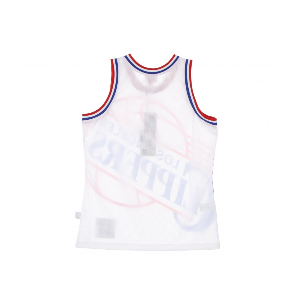 CANOTTA TIPO BASKET UOMO NBA BIG FACE BLOWN OUT FASHION JERSEY HARDWOOD CLASSICS LOSCLI WHITE/ORIGINAL TEAM COLORS