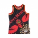 CANOTTA TIPO BASKET UOMO NBA BIG FACE BLOWN OUT FASHION JERSEY HARDWOOD CLASSICS ATLHAW BLACK/ORIGINAL TEAM COLORS