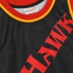 CANOTTA TIPO BASKET UOMO NBA BIG FACE BLOWN OUT FASHION JERSEY HARDWOOD CLASSICS ATLHAW BLACK/ORIGINAL TEAM COLORS