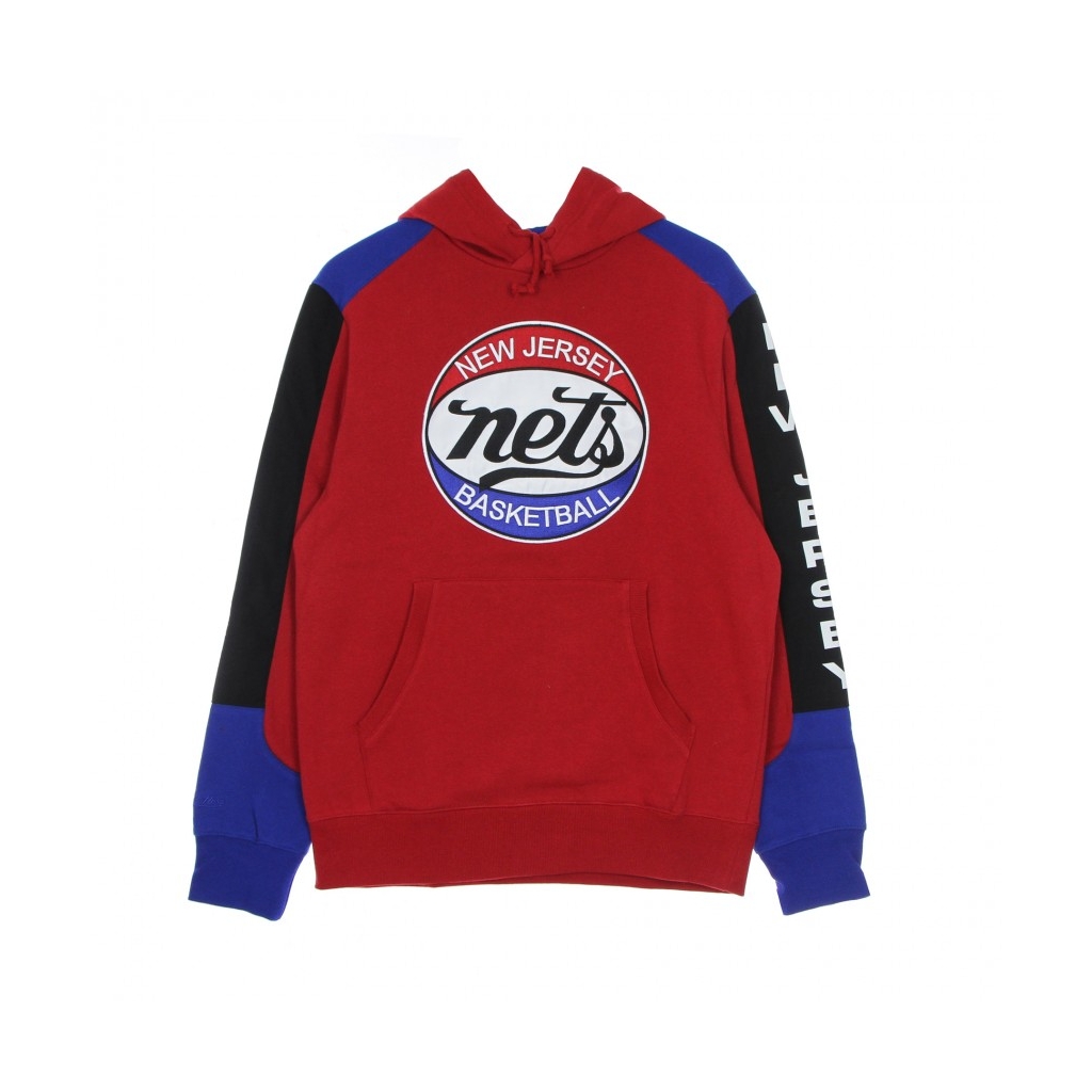 FELPA CAPPUCCIO UOMO NBA FUSION FLEECE HOODIE HARDWOOD CLASSICS NEJNET ORIGINAL TEAM COLORS