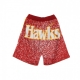 PANTALONCINO TIPO BASKET UOMO NBA JUMBOTRON SUBLIMATED MESH SHORTS HARDWOOD CLASSICS ATLHAW SCARLET/ORIGINAL TEAM COLORS