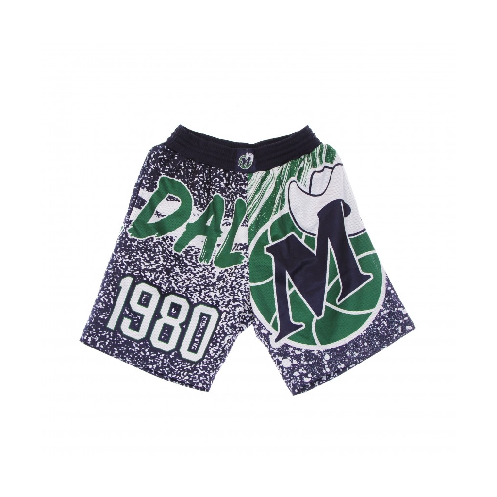 PANTALONCINO TIPO BASKET UOMO NBA JUMBOTRON SUBLIMATED MESH SHORTS HARDWOOD CLASSICS DALMAV NAVY/ORIGINAL TEAM COLORS