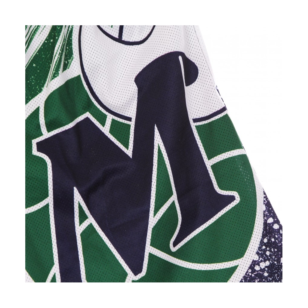 PANTALONCINO TIPO BASKET UOMO NBA JUMBOTRON SUBLIMATED MESH SHORTS HARDWOOD CLASSICS DALMAV NAVY/ORIGINAL TEAM COLORS