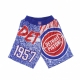 PANTALONCINO TIPO BASKET UOMO NBA JUMBOTRON SUBLIMATED MESH SHORTS HARDWOOD CLASSICS DETPIS ROYAL/ORIGINAL TEAM COLORS