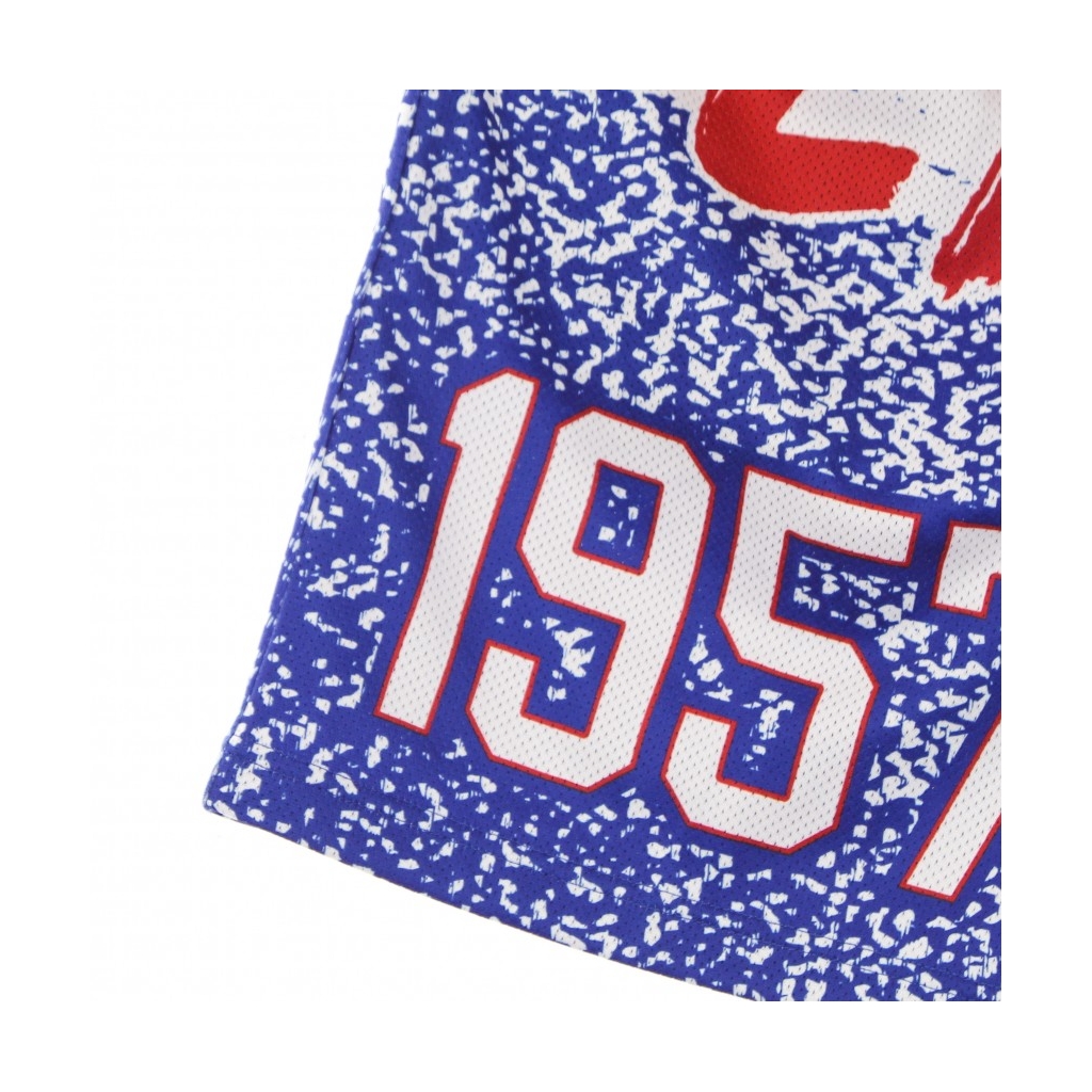 PANTALONCINO TIPO BASKET UOMO NBA JUMBOTRON SUBLIMATED MESH SHORTS HARDWOOD CLASSICS DETPIS ROYAL/ORIGINAL TEAM COLORS