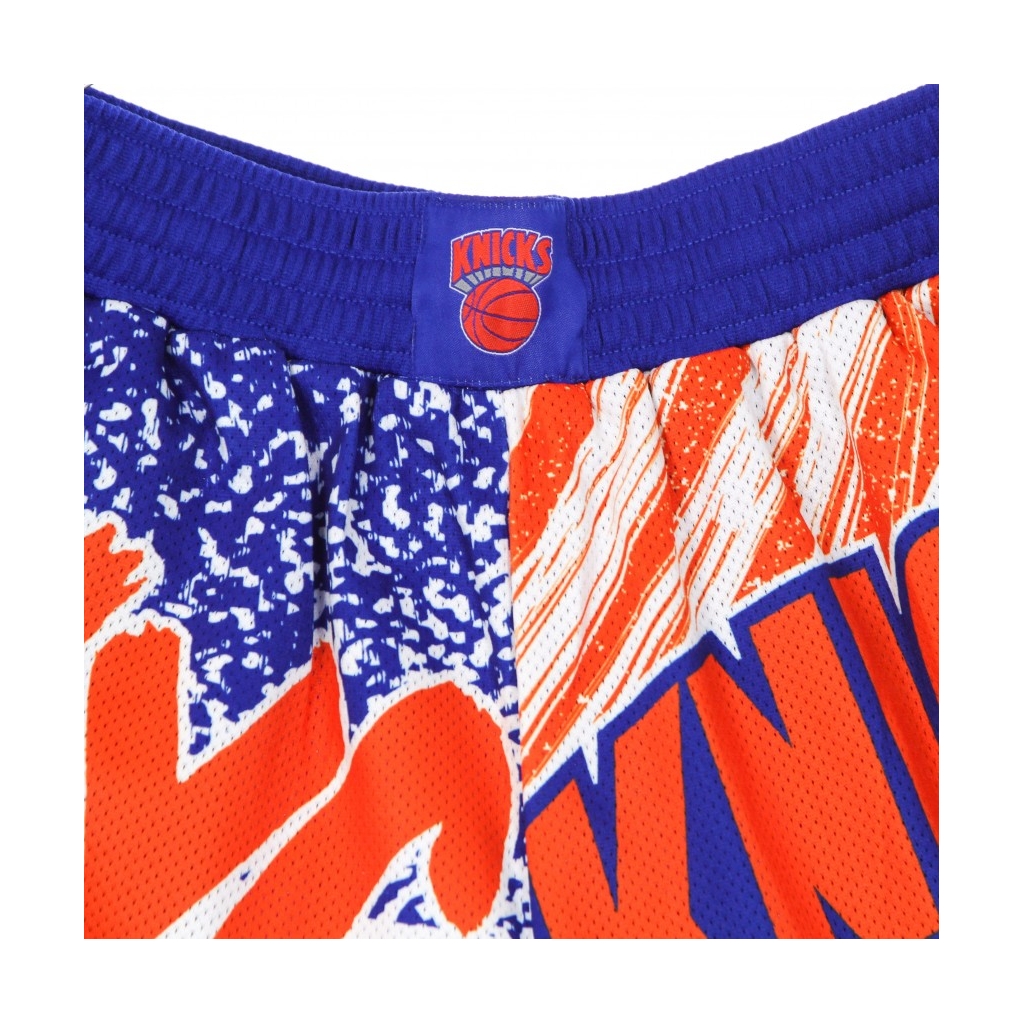 PANTALONCINO TIPO BASKET UOMO NBA JUMBOTRON SUBLIMATED MESH SHORTS HARDWOOD CLASSICS NEYKNI ROYAL/ORIGINAL TEAM COLORS