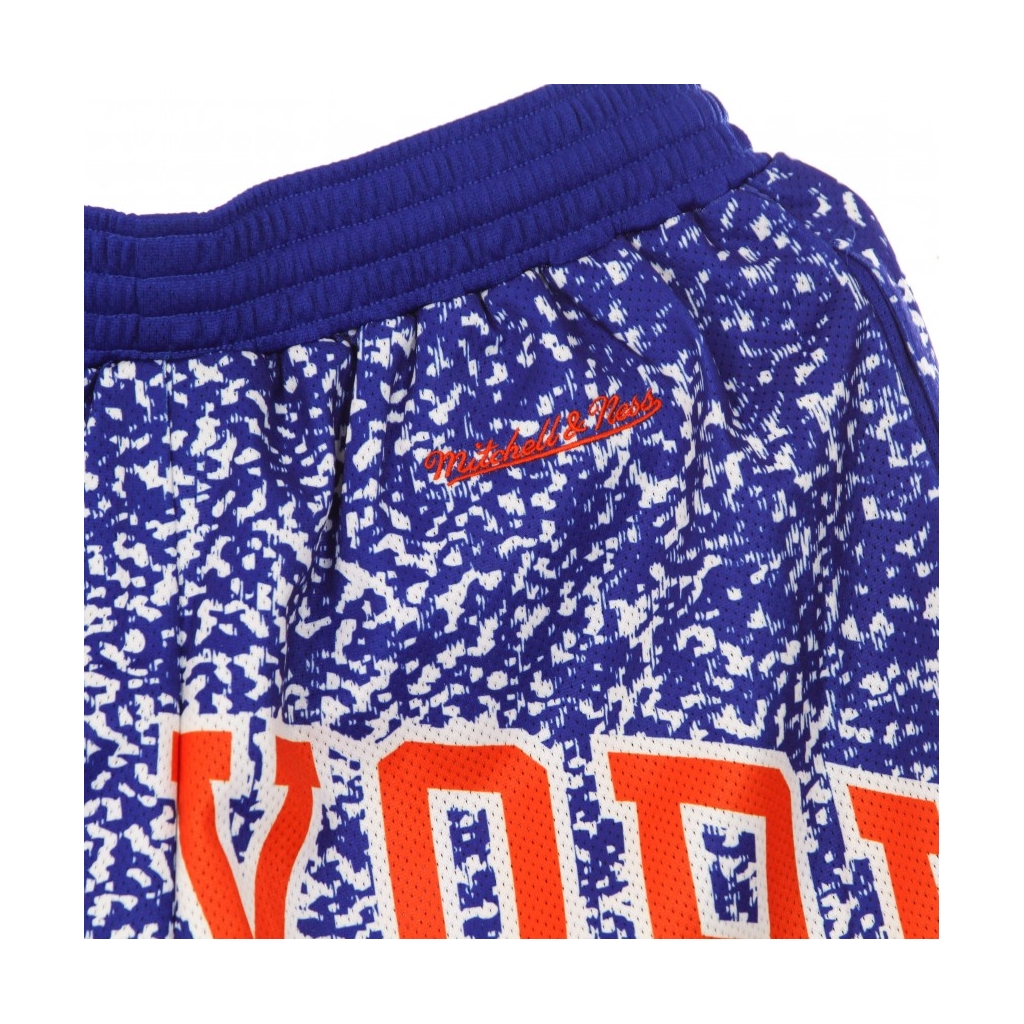 PANTALONCINO TIPO BASKET UOMO NBA JUMBOTRON SUBLIMATED MESH SHORTS HARDWOOD CLASSICS NEYKNI ROYAL/ORIGINAL TEAM COLORS