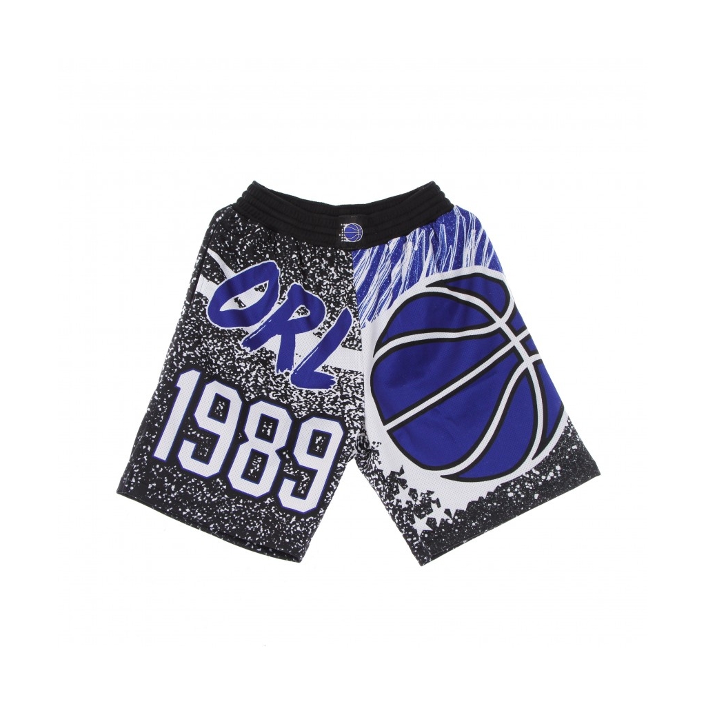 PANTALONCINO TIPO BASKET UOMO NBA JUMBOTRON SUBLIMATED MESH SHORTS HARDWOOD CLASSICS ORLMAG BLACK/ORIGINAL TEAM COLORS