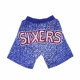 PANTALONCINO TIPO BASKET UOMO NBA JUMBOTRON SUBLIMATED MESH SHORTS HARDWOOD CLASSICS PHI76E ROYAL/ORIGINAL TEAM COLORS