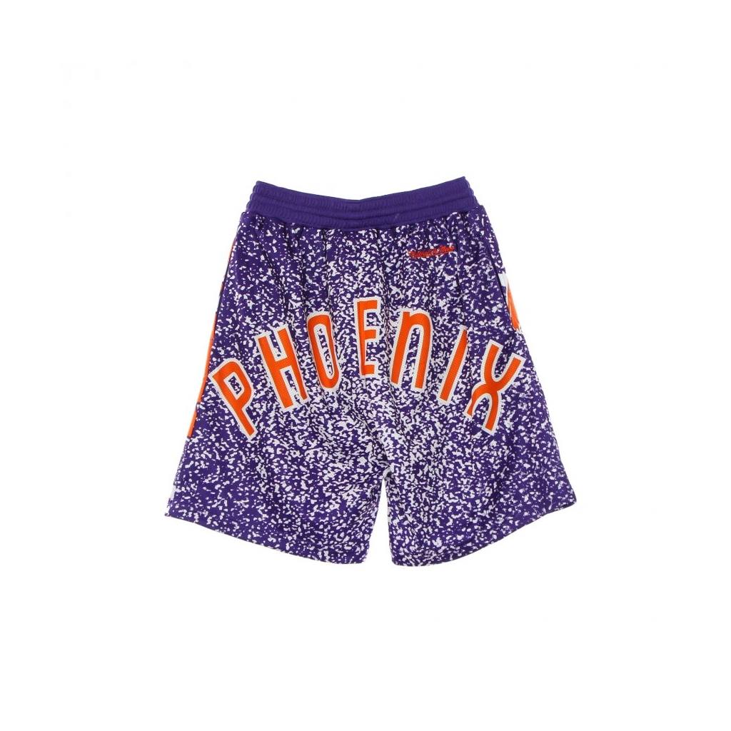 PANTALONCINO TIPO BASKET UOMO NBA JUMBOTRON SUBLIMATED MESH SHORTS HARDWOOD CLASSICS PHOSUN PURPLE/ORIGINAL TEAM COLORS