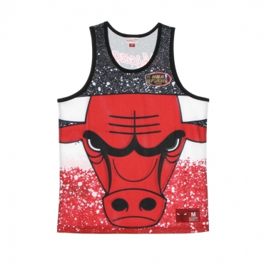 CANOTTA TIPO BASKET UOMO NBA JUMBOTRON SUBLIMATED MESH TANK HARDWOOD CLASSICS CHIBUL SCARLET/ORIGINAL TEAM COLORS