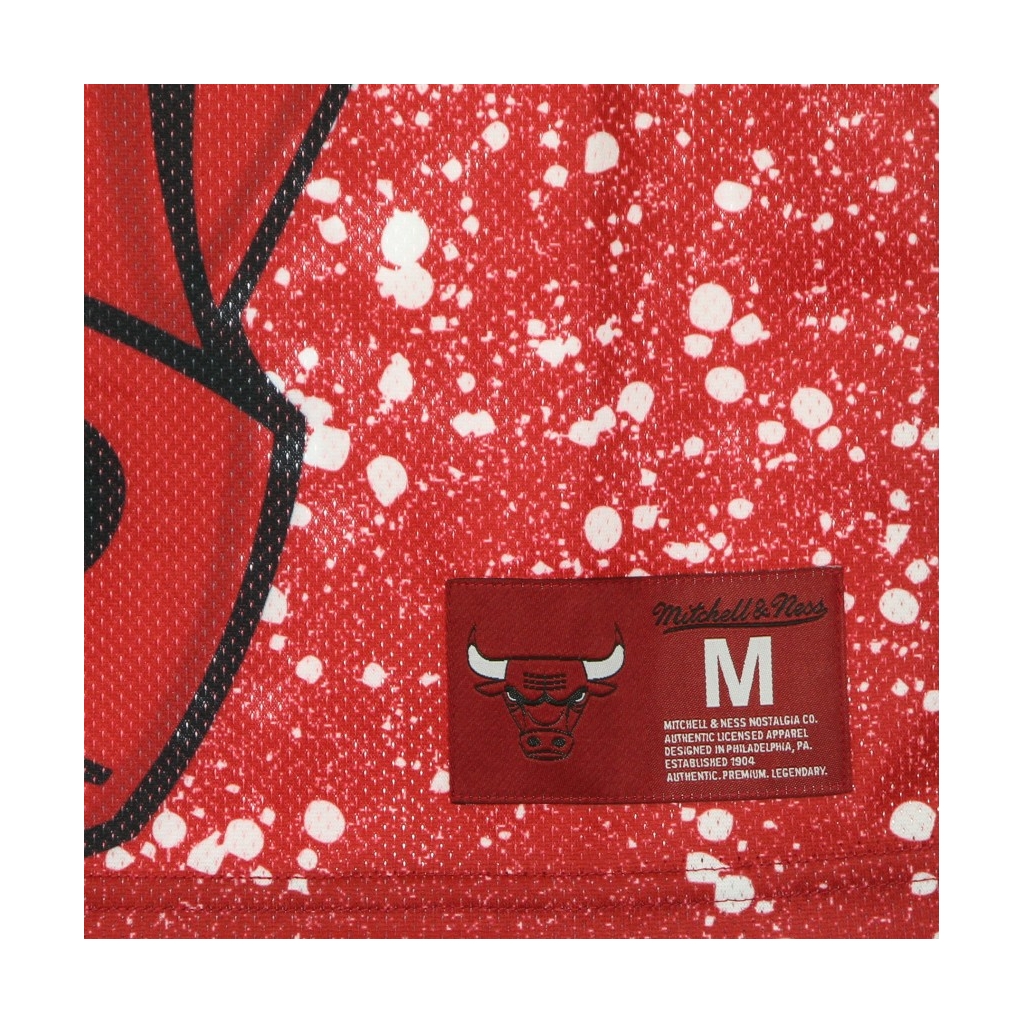 CANOTTA TIPO BASKET UOMO NBA JUMBOTRON SUBLIMATED MESH TANK HARDWOOD CLASSICS CHIBUL SCARLET/ORIGINAL TEAM COLORS