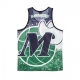 CANOTTA TIPO BASKET UOMO NBA JUMBOTRON SUBLIMATED MESH TANK HARDWOOD CLASSICS DALMAV DARK GREEN/ORIGINAL TEAM COLORS