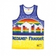 CANOTTA TIPO BASKET UOMO NBA JUMBOTRON SUBLIMATED MESH TANK HARDWOOD CLASSICS DENNUG YELLOW/ORIGINAL TEAM COLORS