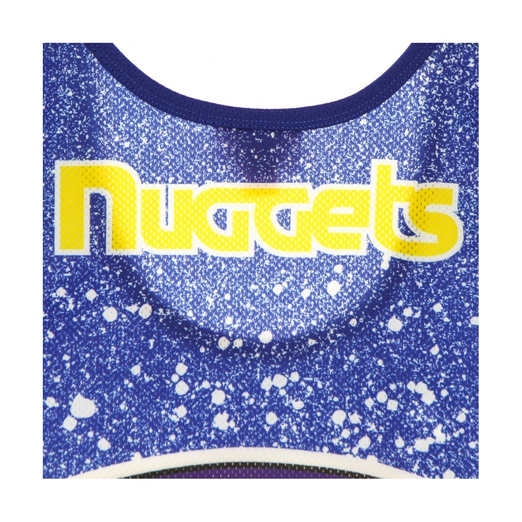 CANOTTA TIPO BASKET UOMO NBA JUMBOTRON SUBLIMATED MESH TANK HARDWOOD CLASSICS DENNUG YELLOW/ORIGINAL TEAM COLORS