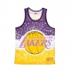 CANOTTA TIPO BASKET UOMO NBA JUMBOTRON SUBLIMATED MESH TANK HARDWOOD CLASSICS LOSLAK LIGHT GOLD/ORIGINAL TEAM COLORS