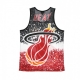 CANOTTA TIPO BASKET UOMO NBA JUMBOTRON SUBLIMATED MESH TANK HARDWOOD CLASSICS MIAHEA SCARLET/ORIGINAL TEAM COLORS