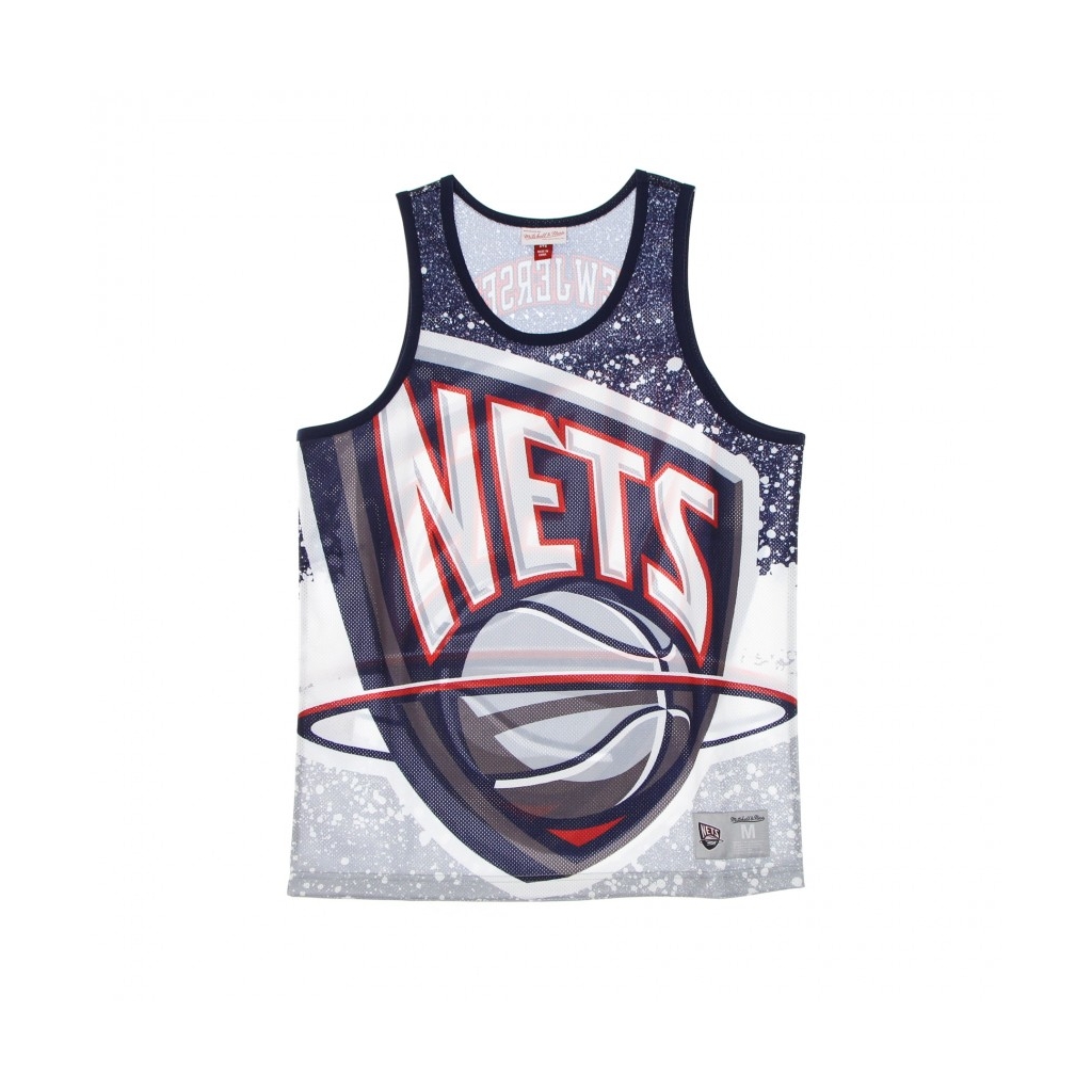 CANOTTA TIPO BASKET UOMO NBA JUMBOTRON SUBLIMATED MESH TANK HARDWOOD CLASSICS NEJNET GREY/ORIGINAL TEAM COLORS