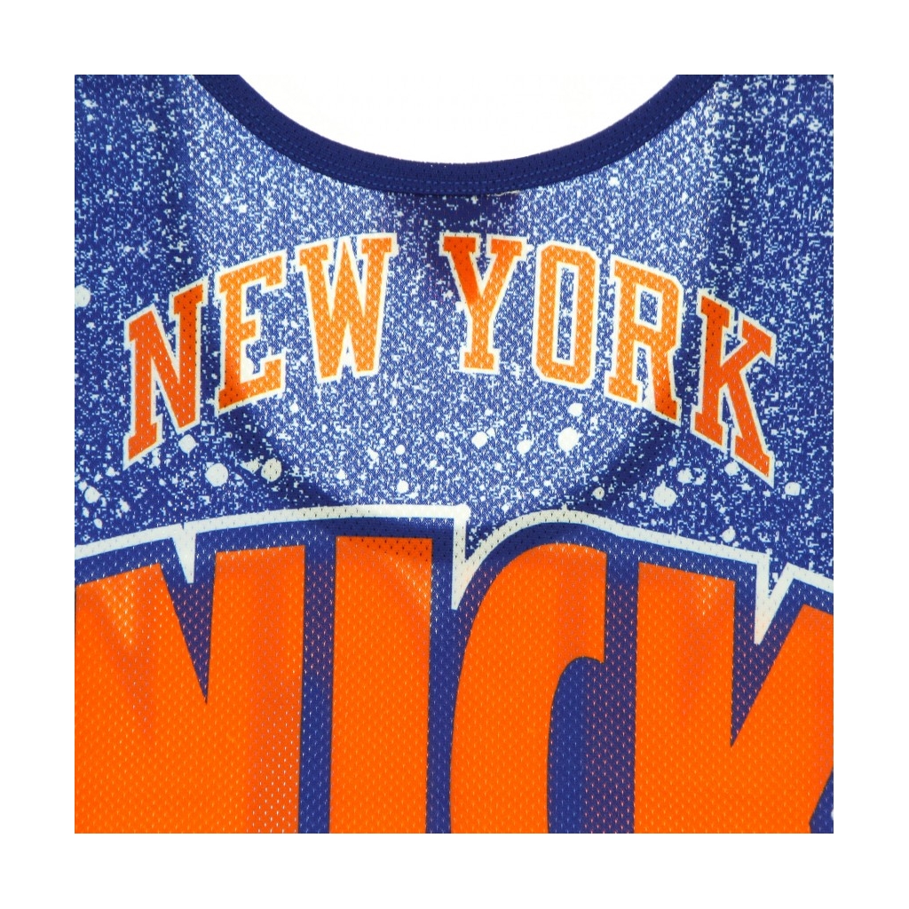 CANOTTA TIPO BASKET UOMO NBA JUMBOTRON SUBLIMATED MESH TANK HARDWOOD CLASSICS NEYKNI DARK ORANGE/ORIGINAL TEAM COLORS