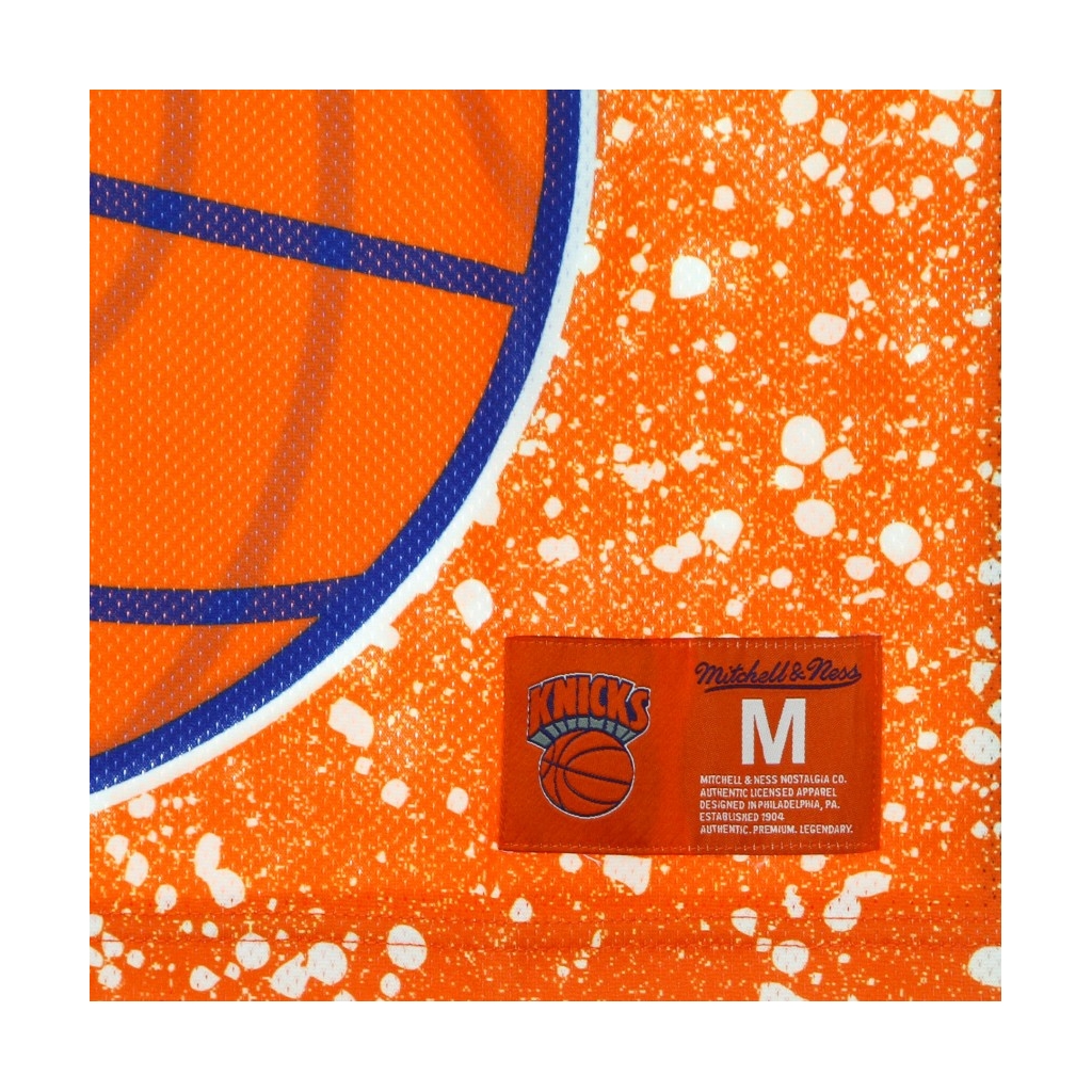 CANOTTA TIPO BASKET UOMO NBA JUMBOTRON SUBLIMATED MESH TANK HARDWOOD CLASSICS NEYKNI DARK ORANGE/ORIGINAL TEAM COLORS