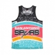 CANOTTA TIPO BASKET UOMO NBA JUMBOTRON SUBLIMATED MESH TANK HARDWOOD CLASSICS SAASPU TEAL/ORIGINAL TEAM COLORS