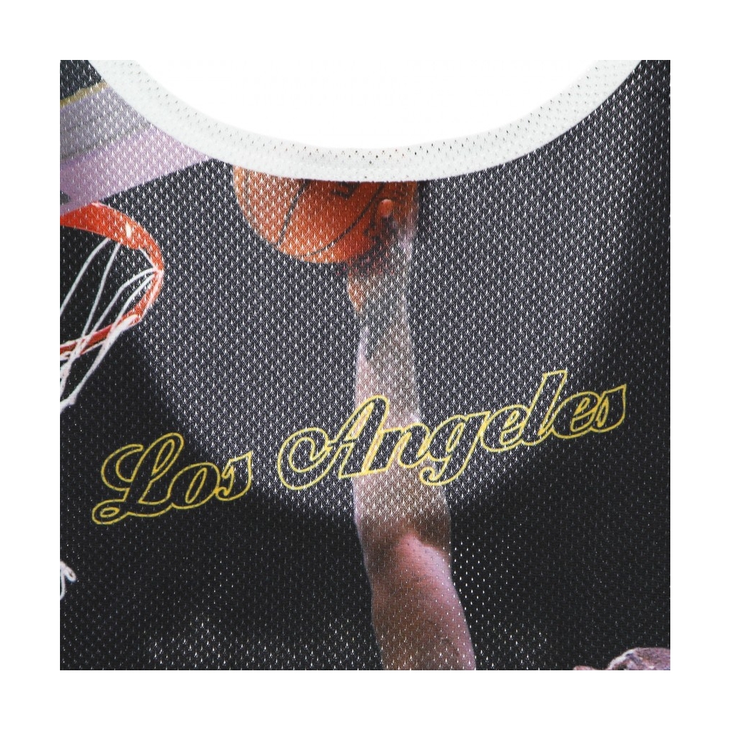 CANOTTA TIPO BASKET UOMO NBA BEHIND THE BACK TANK SHAQUILLE ONEAL HARDWOOD CLASSICS LOSLAK BLACK