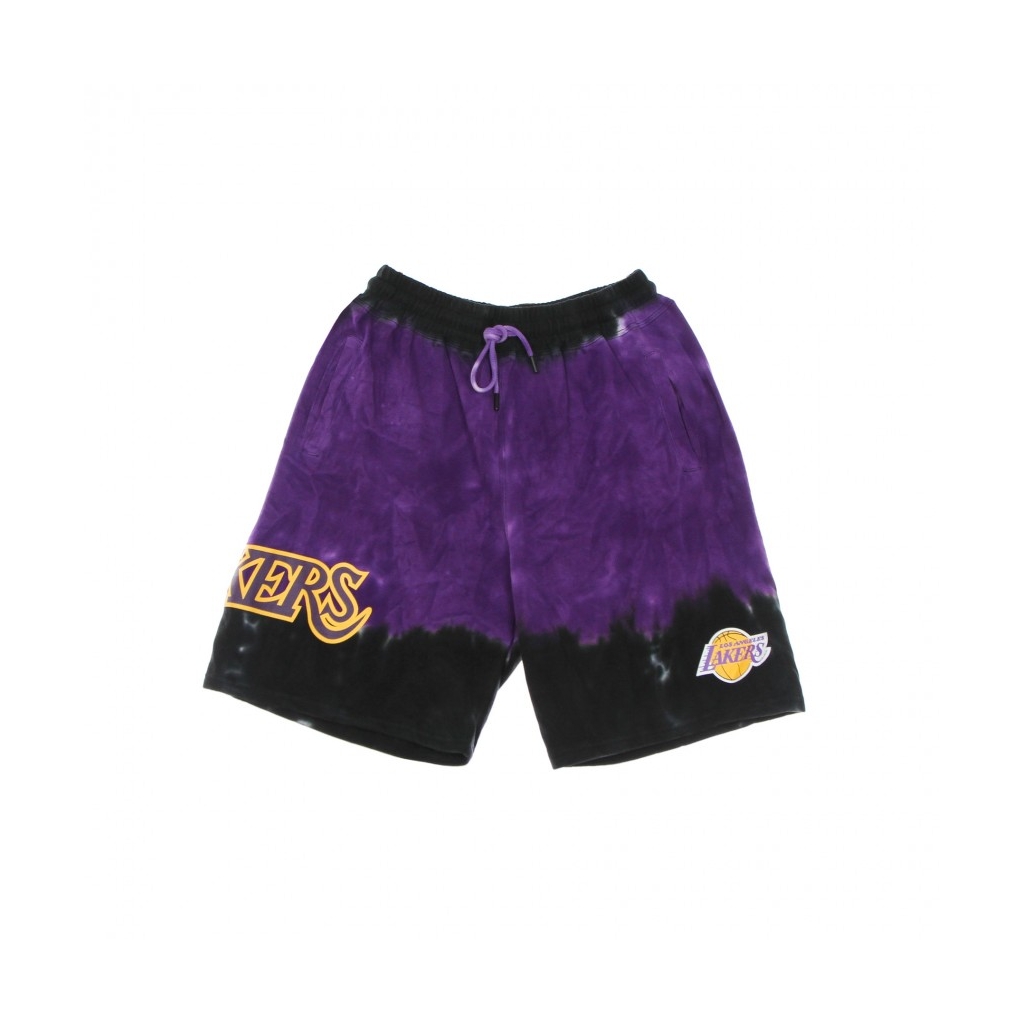 PANTALONE CORTO TUTA UOMO NBA TIE-DYE TERRY SHORT HARDWOOD CLASSICS LOSLAK ORIGINAL TEAM COLORS