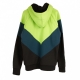 FELPA CAPPUCCIO DA VINCI FLUO GREEN/NAVY/BLACK